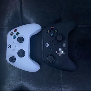 Two Xbox one controllers